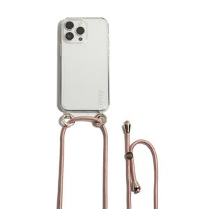 Shiny Pink Stylish and Practical Phone Case | iPhone & Samsung Accessories | Crossbody Phone Case | Protective Case | Ropes | Emily in Paris