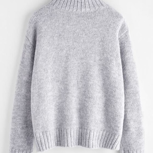 Pure Wool Sweater Chunky Knitted in Peruvian Alpaca Baby 100%, Premium ...