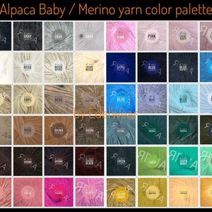 Soft Alpaca Baby & Merino yarn color palette by EdelWear