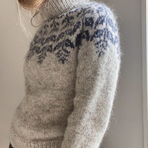 Fair Isle Scandinavian Sweater Women in Baby Alpaca & Merino ...