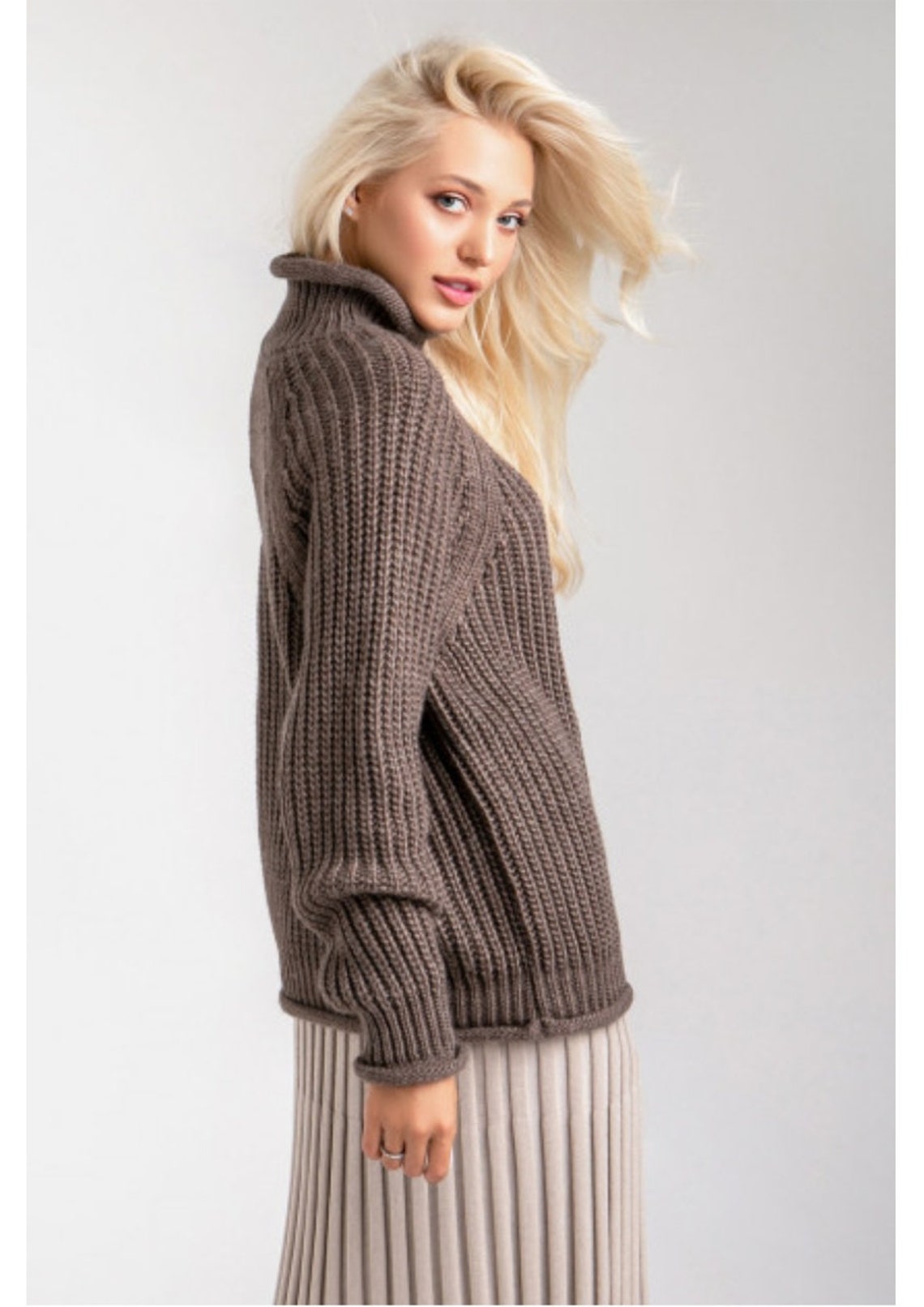Easy Care 100 % Merino Sweater Womens Oversized Superwash | Etsy