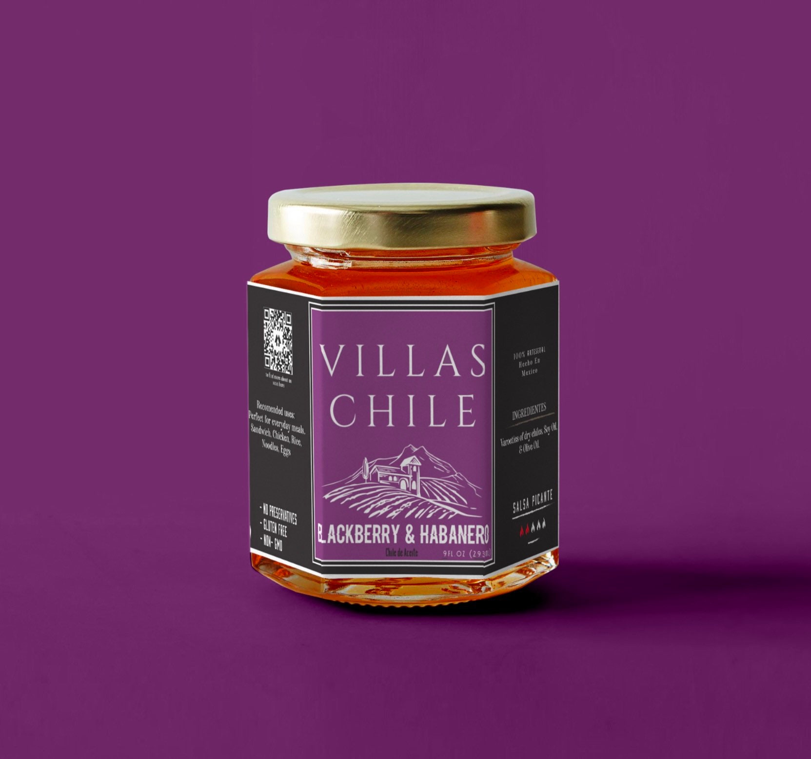 Blackberry & Habanero Chile Jam Villas Chile Etsy