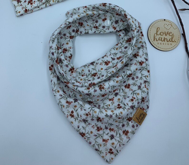 Musselintowel neck scarf triangular scarf children and babies spring meadow