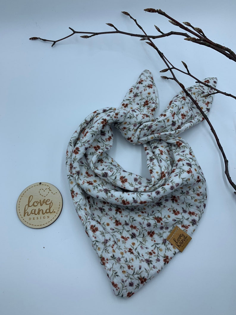 Musselintowel neck scarf triangular scarf children and babies spring meadow