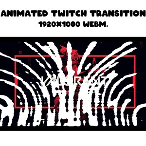 animated scene transition for twitch - minimal design - streaming - stinger