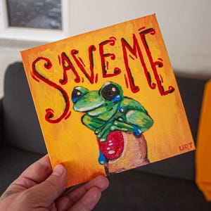 Salve-me | Pintura original em acrílico sobre tela por urturt