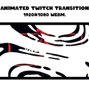 animated scene transition for twitch - minimal design - streaming - stinger