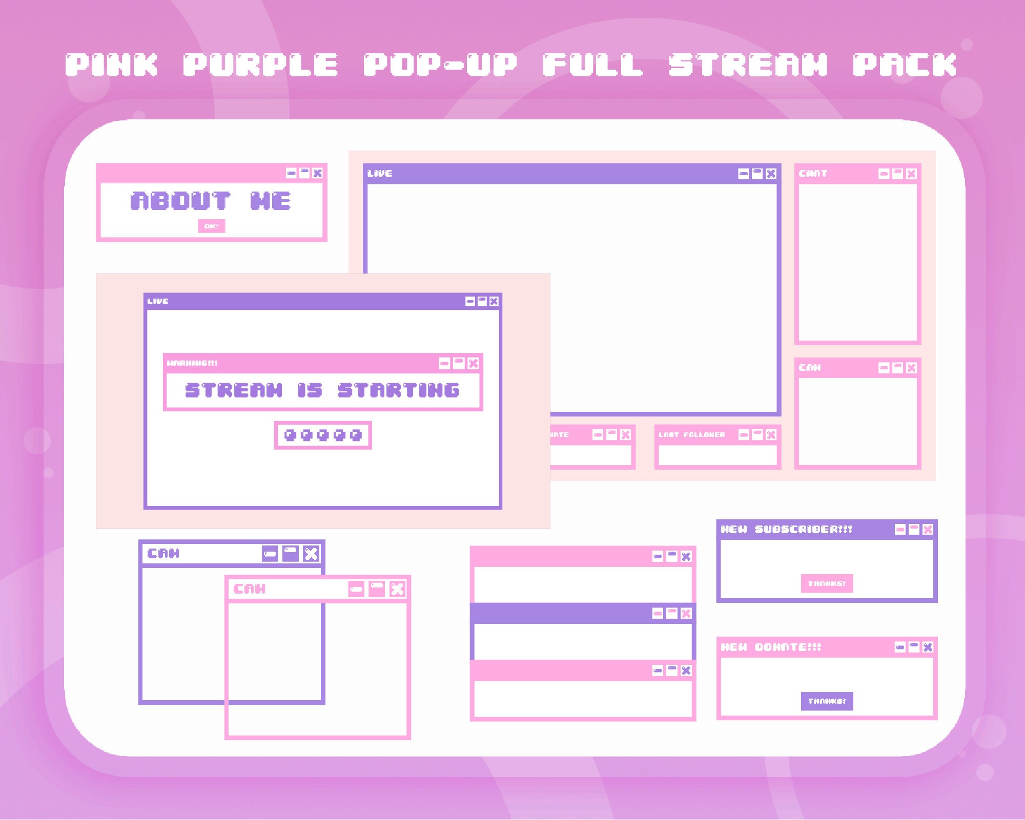 Twitch Streamer Pink Sparkles