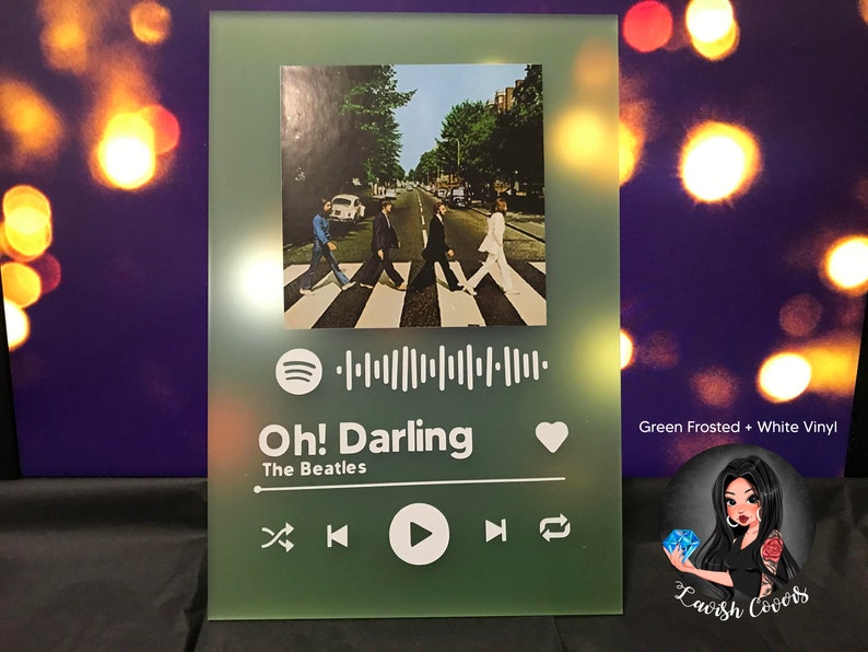 Personalized Spotify Glass or Acrylic Vinyl Art Wall Decor Etsy