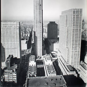 Rockefeller Center Photo by Berenice Abbott | Vintage Fine Art Photography | New York City Photography| New York City Art