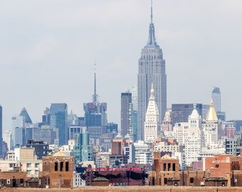 New York City Skyline Photography Print With the Empire State Building | Fine Art Photo | Nyc Print | Empire State Building | Wall Art Print