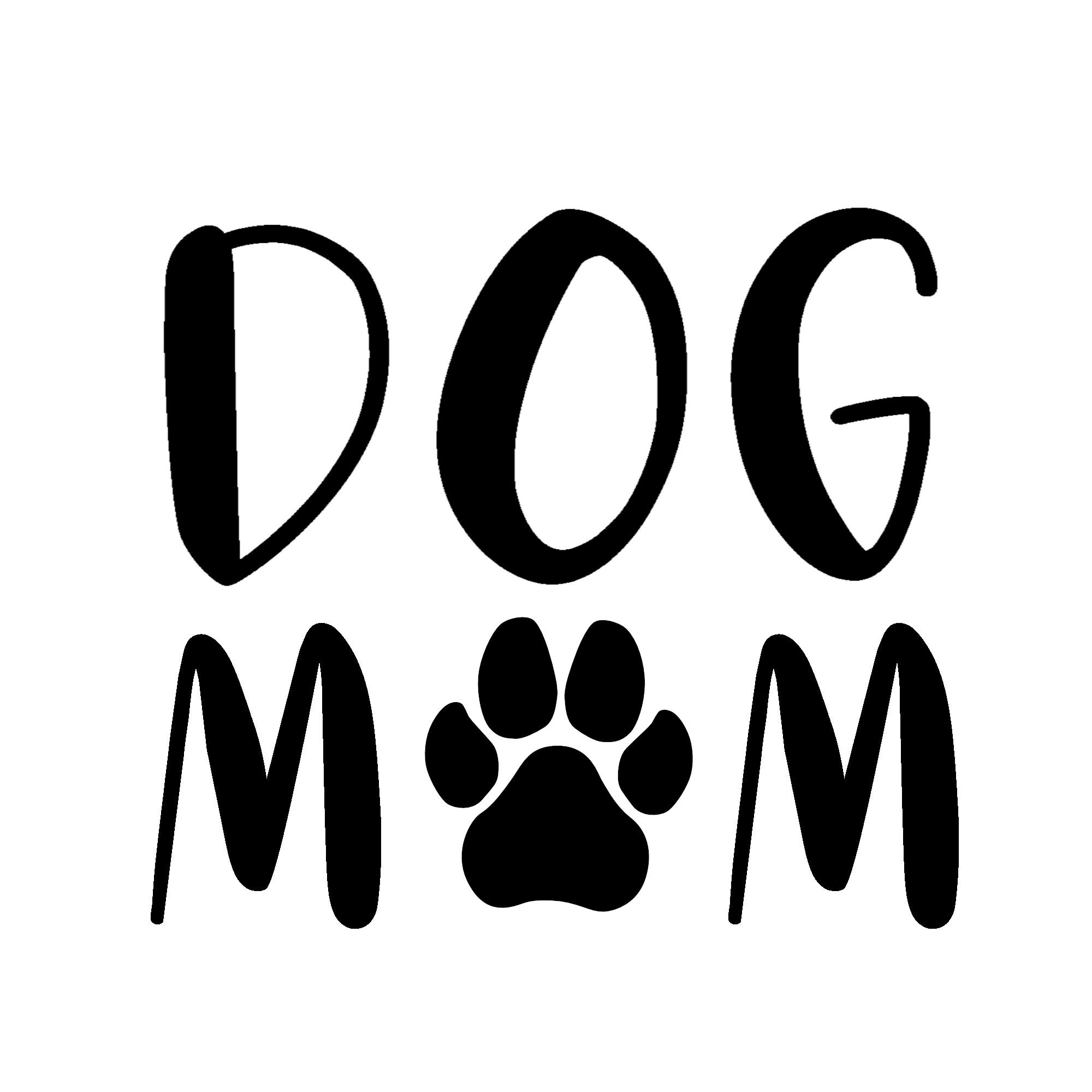 DOG MOM Vinyl Decal Car Decal Laptop Decal | Etsy