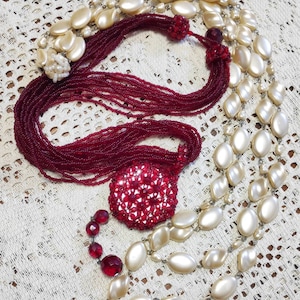 VINTAGE NECKLACE MULTIFILO classic elegant Christmas gift for her mom grandmother wife in 50s style original collection made in italy