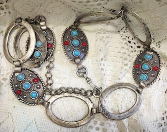 CINTA woman VINTAGE bohemian iron accessory for long dress gipsy made in italian hippy boho chic gift for her girlfriend