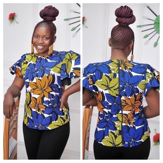 Ankara casual tops sales