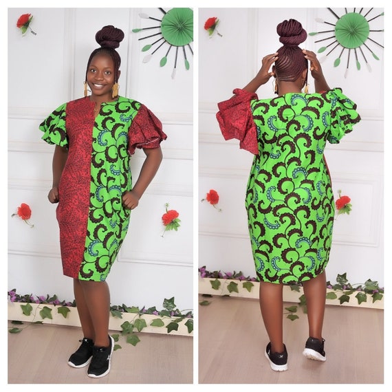 Knee length ankara dresses cheap