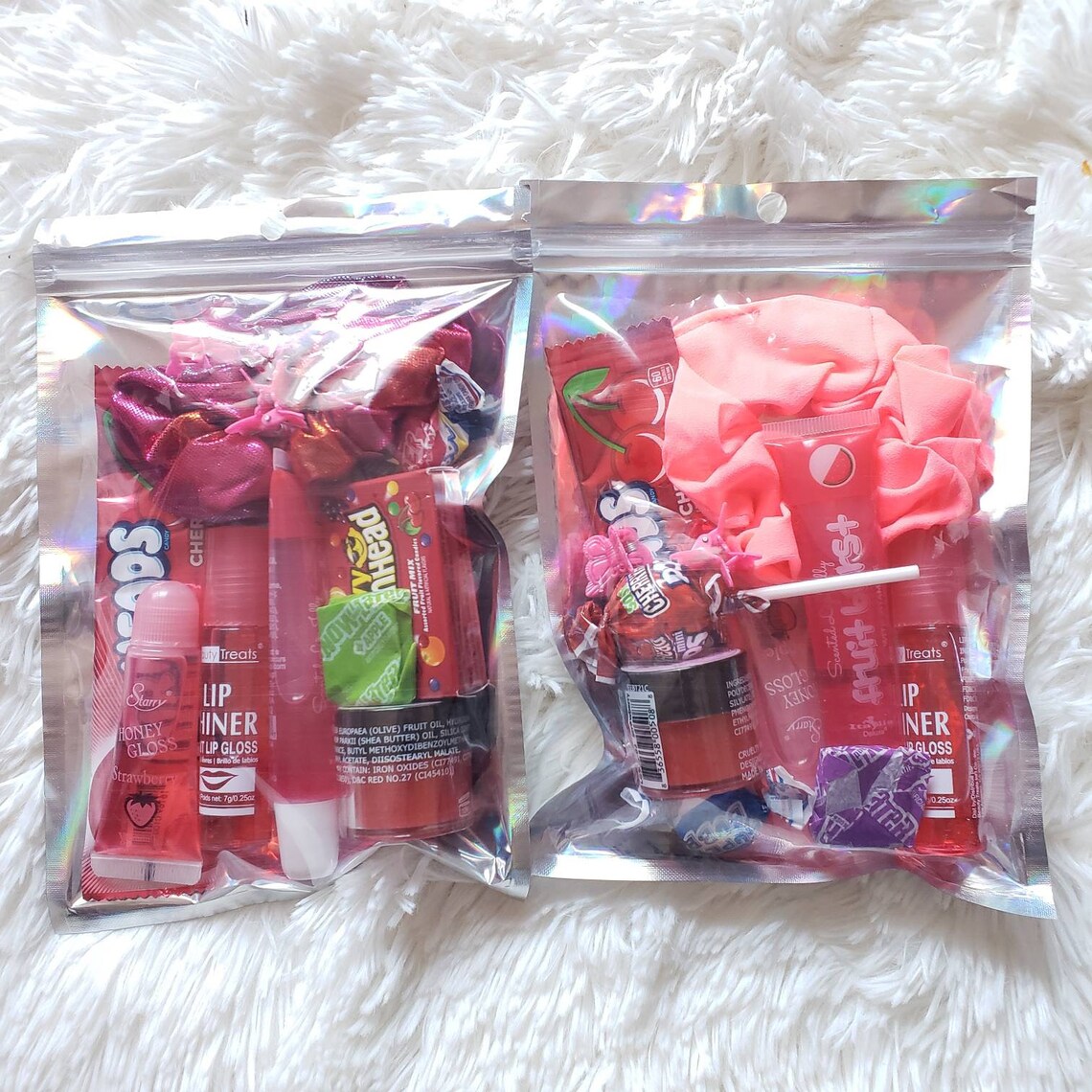 Pink Lip Gloss Bundles Lip Kit Candy Bag Party Favor Theme Lip Etsy