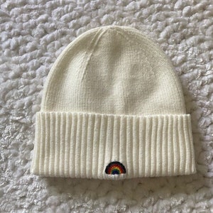 progressive rainbow beanie