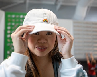 casquette de baseball arc-en-ciel