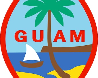 Guam Seal SVG, Digital, Vector, Clipart, Instant Download