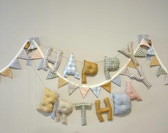 Beginner friendly sewing pattern | Happy birthday banner sewing pattern | Handmade birthday banner | Easy sewing pattern