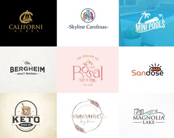 Orange Blossom Logo Small Foliage Logo Custom Logo Design Etsy Orange Blossom Logo Small Foliage Logo Custom Logo Design Etsy