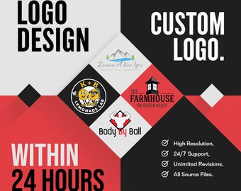 Custom Logo Design, Business Logo Maker, Professional Graphic Designer, Modern Company Logo Creator, Mascot Logo, Logo Creation