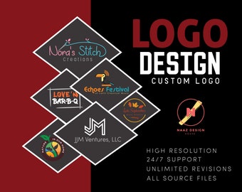 I Will Create Custom Logo Design for your Business Professional Logo Maker Logo Creation Logo Design Custom For Business Branding Kit