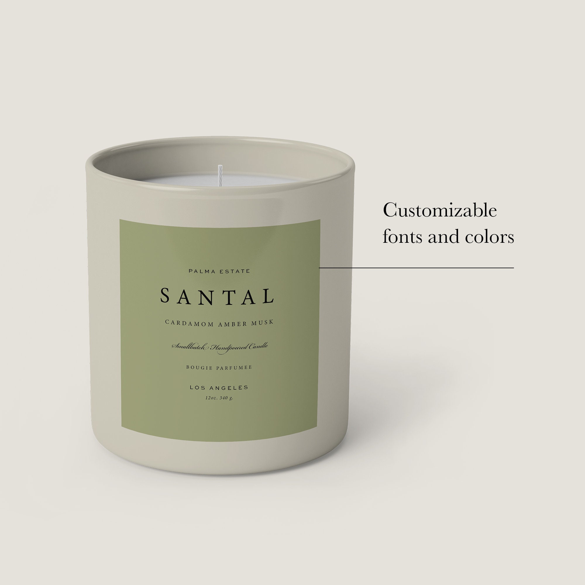 Candle Labels Template DIY Label Maker Printable Sticker Etsy