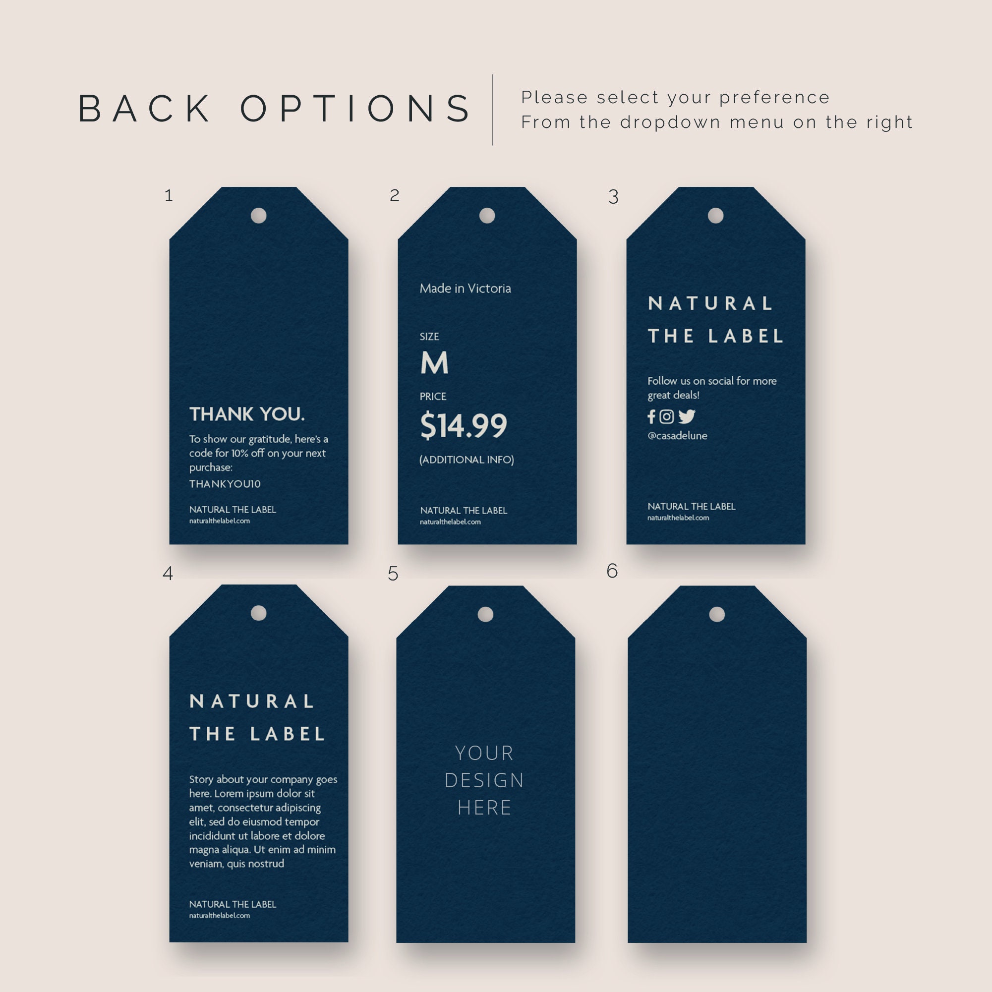 Hang Tags for Clothing Hang Tag for Apparel Hang Tag Etsy