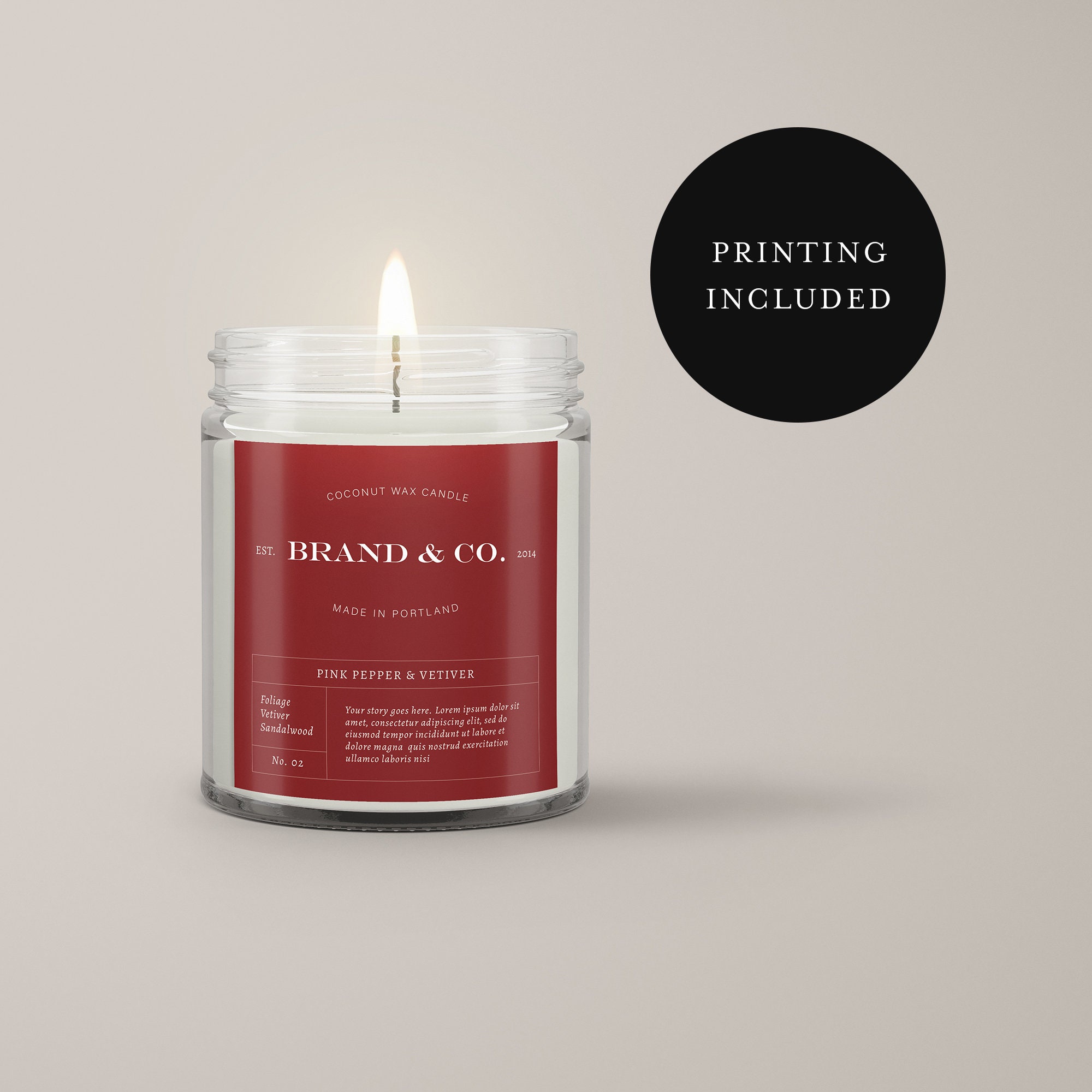 Custom Candle Labels Personalized Labels Candle Label Etsy