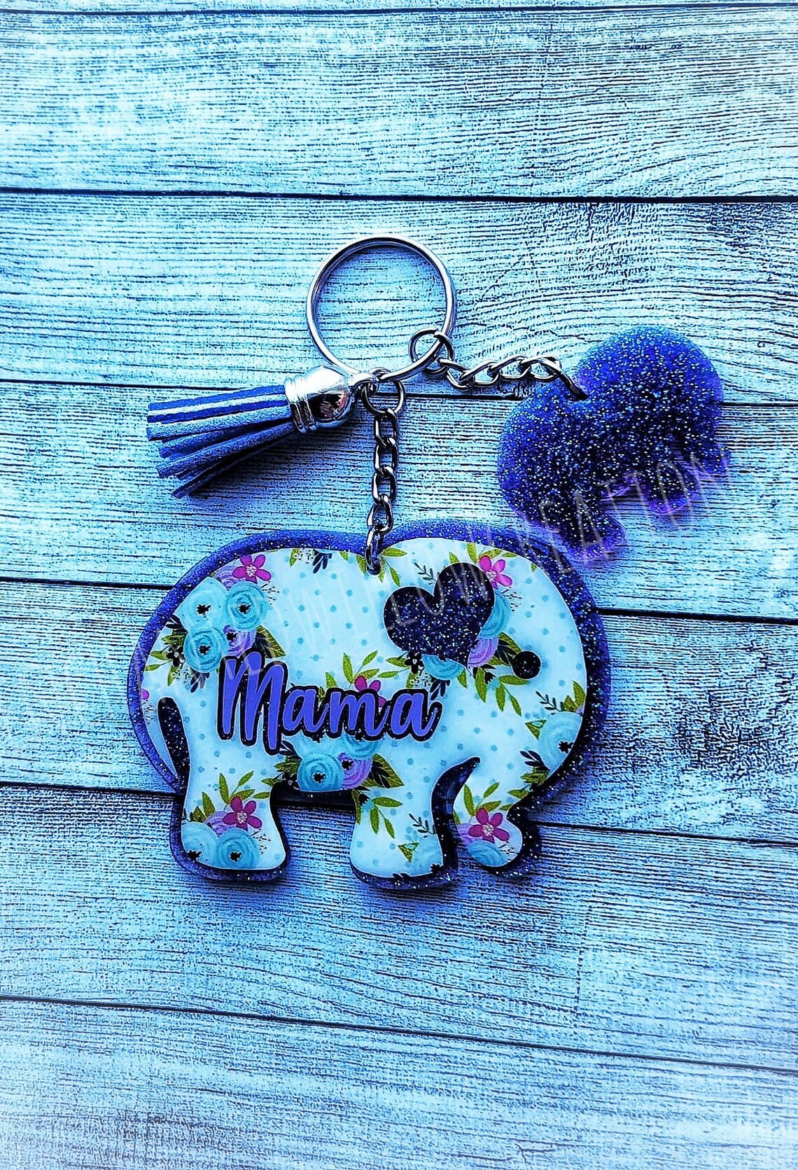BABY ELEPHANT keychain Etsy