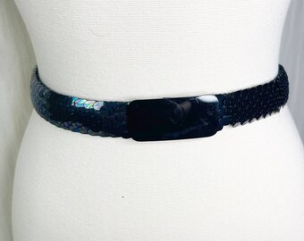silver sequin belt