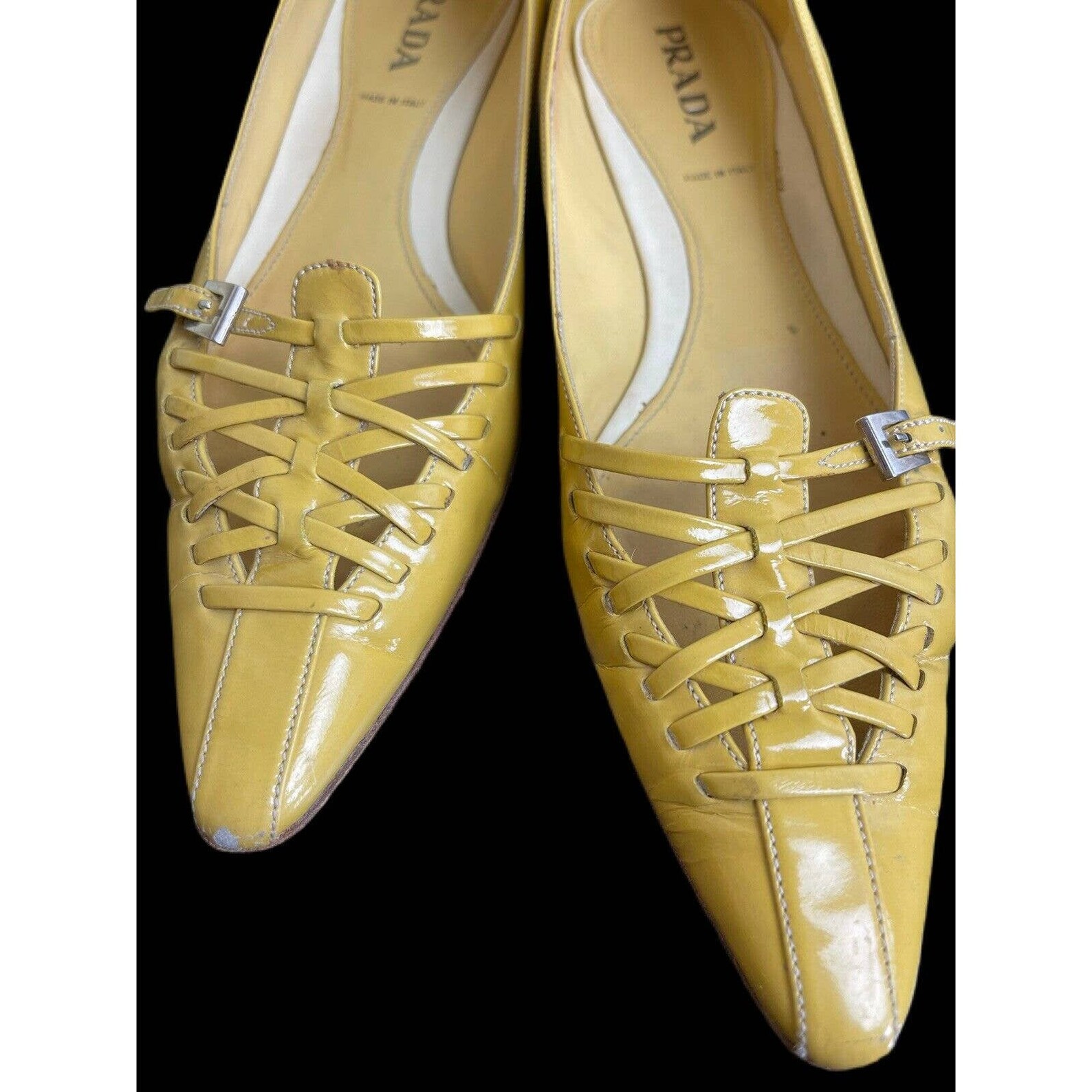prada pointed toe flats