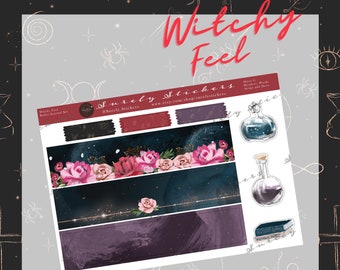 Set di adesivi Witchy Feel Bujo