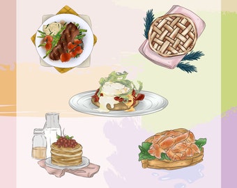 Icone alimentari Set 2