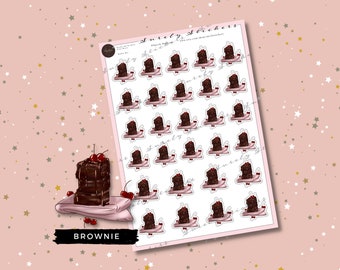 Adesivi per pianificatori di brownie, adesivi per buongustai