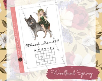Woodland Spring Bujo Set di adesivi