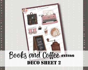 Libri e caffè Extra Deco Foglio 2