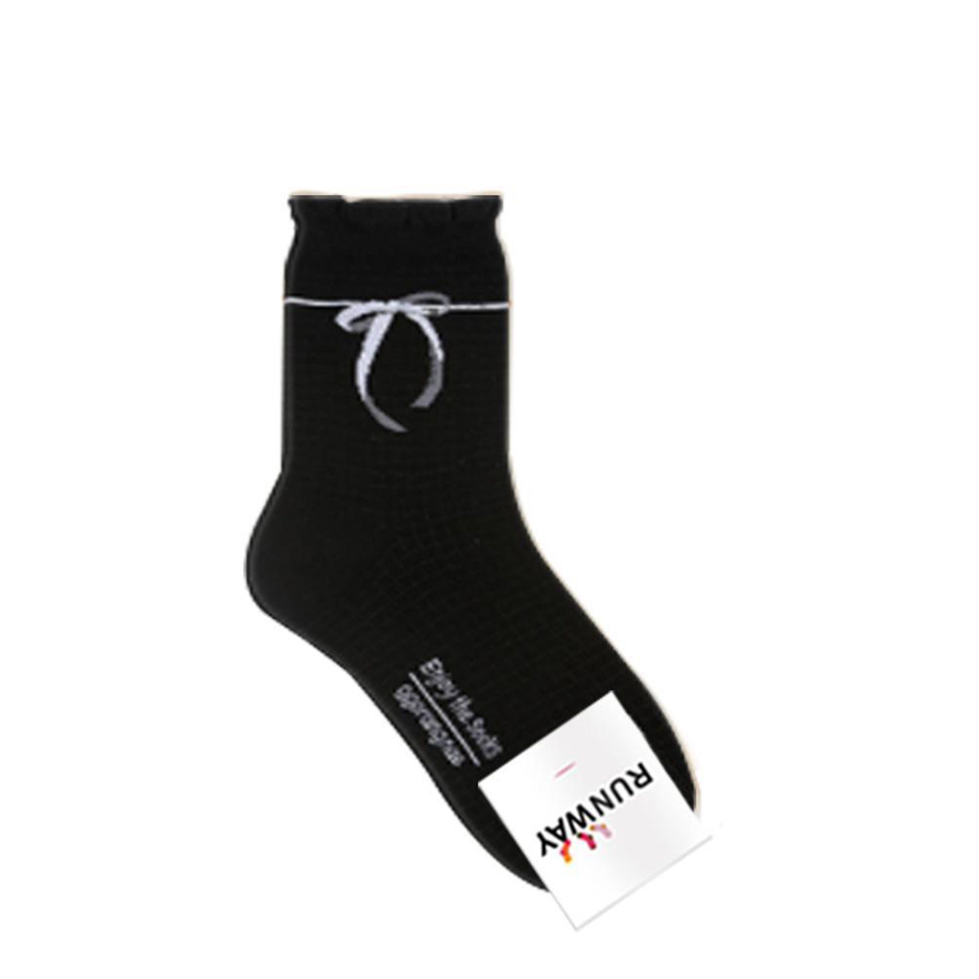 Ribbon Comfortable Ladies Crew Socks Cotton Set of 3 Etsy Canada