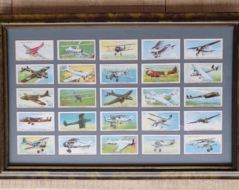 Famous British Fliers Cigarette Cards by Carreras ( Turf ) Set of 50 Issued  in 1956 Flying Pilot Planes Aircraft Rare Collectable