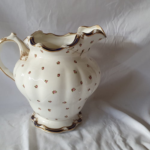 Stunning Large Victorian Ewer Jug From Jug and Basin Set Vintage ‘Crescent’