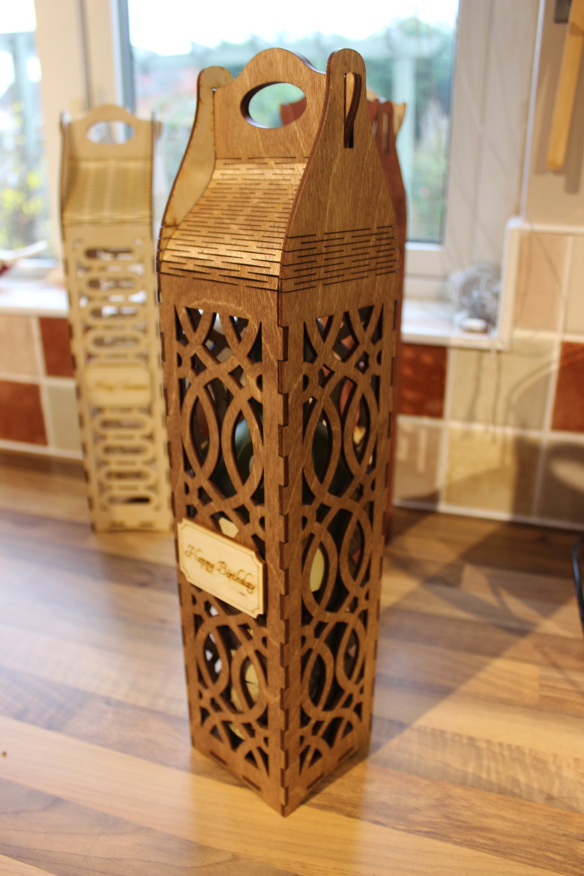 Wine Box Plans Gift Box Files Etsy UK