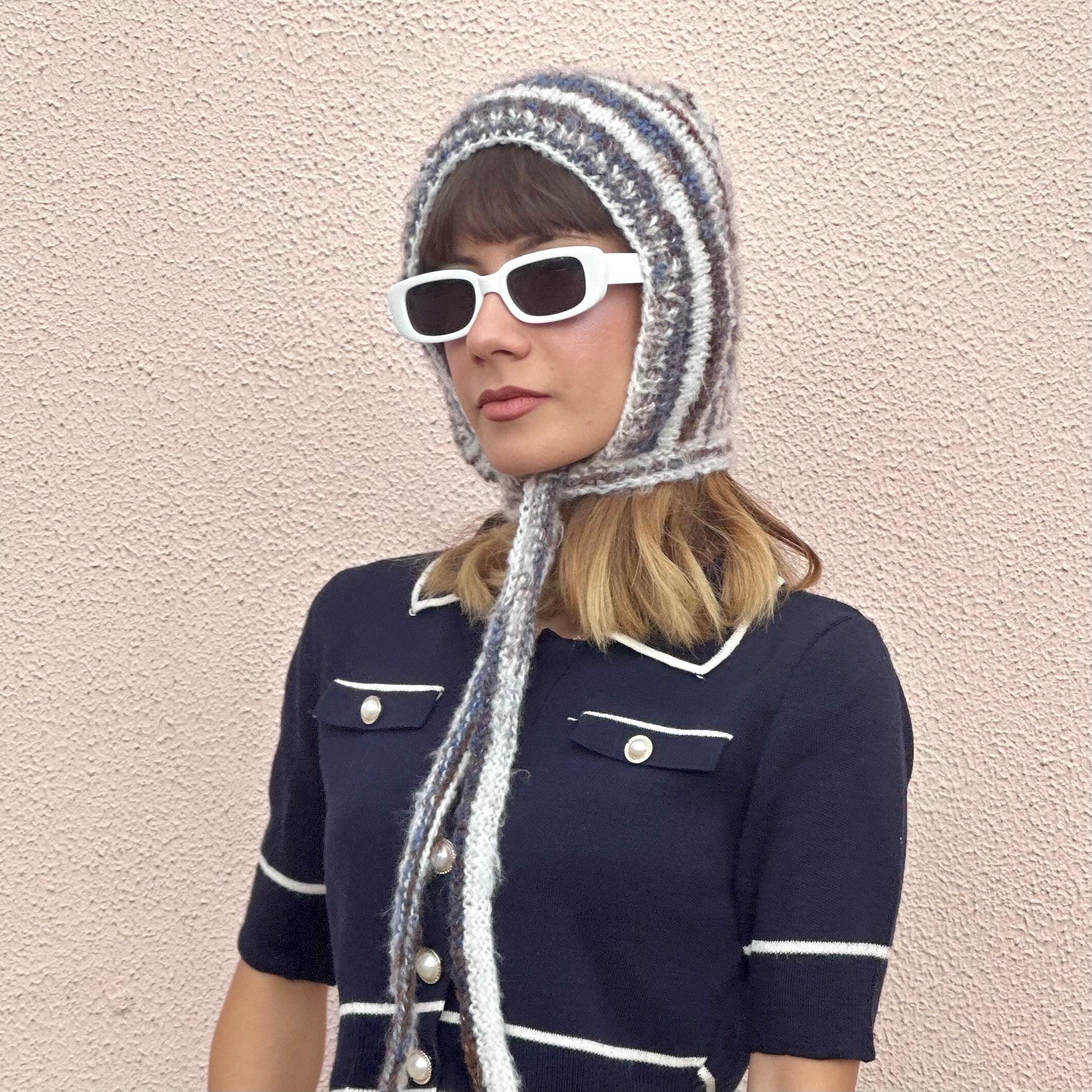 ニット/セーター Stripe Mohair Wide Top and Scarf / Green il_1080xN.2412446853_2isz.jpg