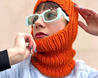 Cagoule Tricotée Hiver YAMEE Pour Femme Et Homme - Chaud, Doux Et Multifonction Pour Activités Extérieures