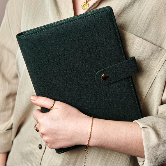 Agenda personnalisé pour classeur A5 Classeur pour agenda de luxe Classeur  6 anneaux dorés encarts minimalistes pour agenda Couverture d'agenda  personnel -  France