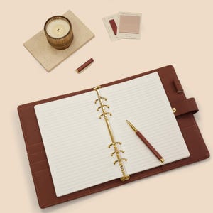 Encartes pautados para agenda | Encartes pautados para pasta de argolas A5 | Encartes pautados impressos | Encartes para agenda A5
