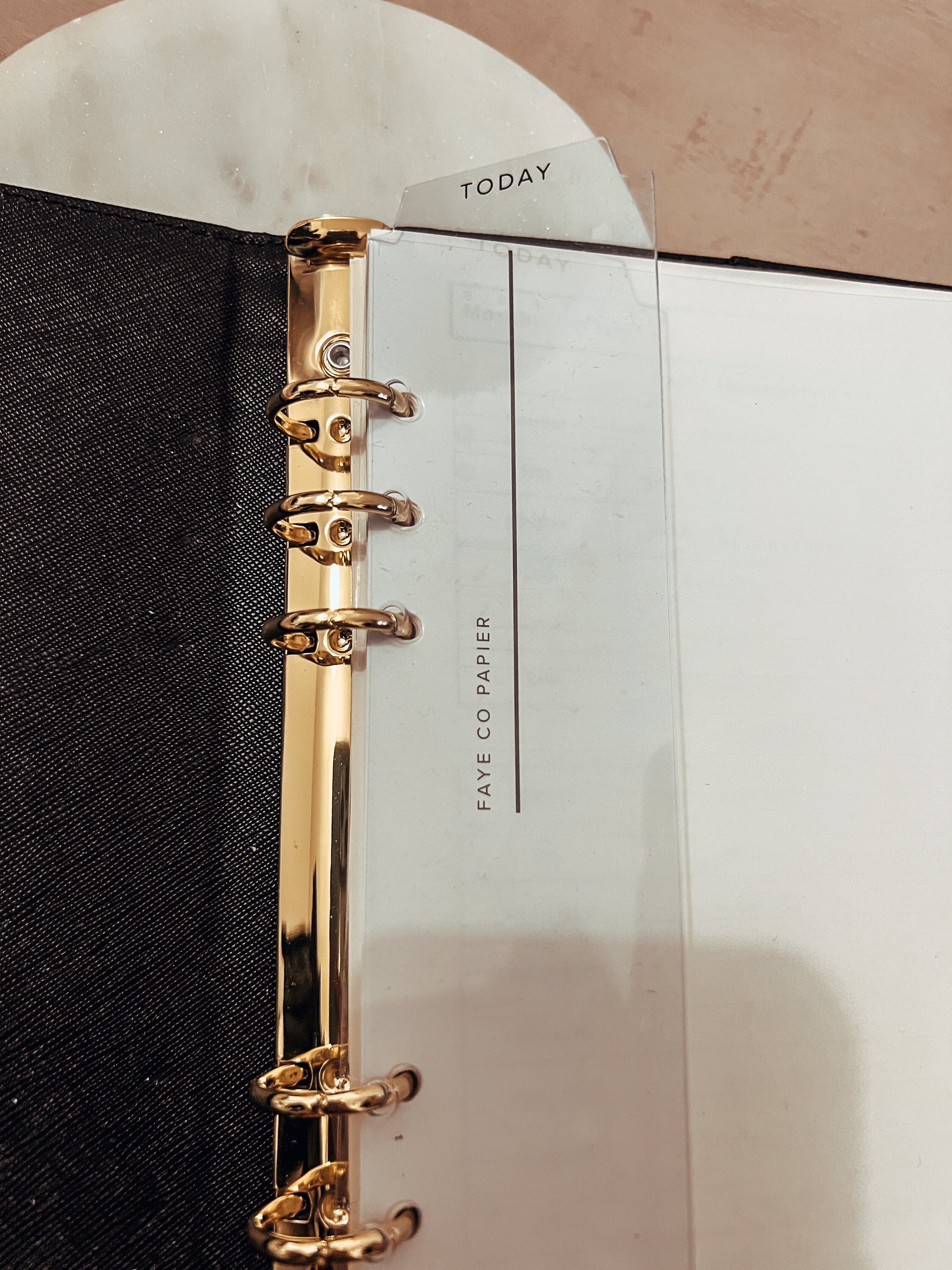 Minimal Transparent Planner Page Marker Today Bookmark A5 Etsy