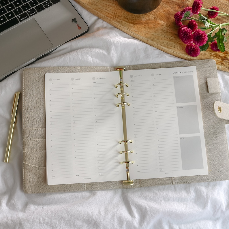 Personalised Rings Binder Organiser A5 Personal Planner 6 Etsy UK