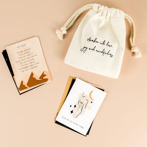 Jeu de cartes d'affirmation quotidienne pour l'amour de soi | Mini coffret cadeau|Affirmations de pleine conscience| Jeu de cartes Soins personnels |  Carte d'autonomisation des femmes